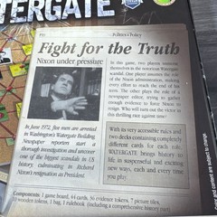 Watergate Board Game By Matthias Cramer 100% Complete Richard Nixon Scandal