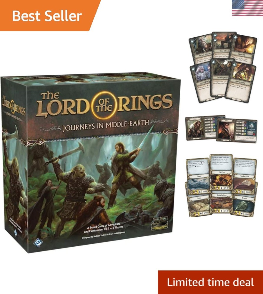 Experience Epic Journeys in Middle-Earth: Cooperative Board Game for 1-5 Players