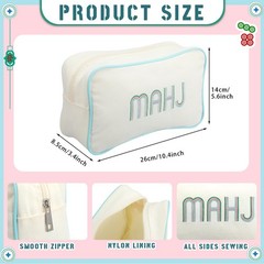 Empty Mahjong Bag Thickened American Mahjong Tiles Bag with Zipper Storage Po…