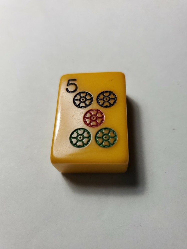 VINTAGE MAH JONG TILES CHINESE BAKELITE 1 1/4″ tall 7/8″ wide 1/2″ thick