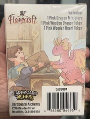 Flamecraft Pink Fancy Dragon Miniature w/ Tokens Kickstarter Promo New