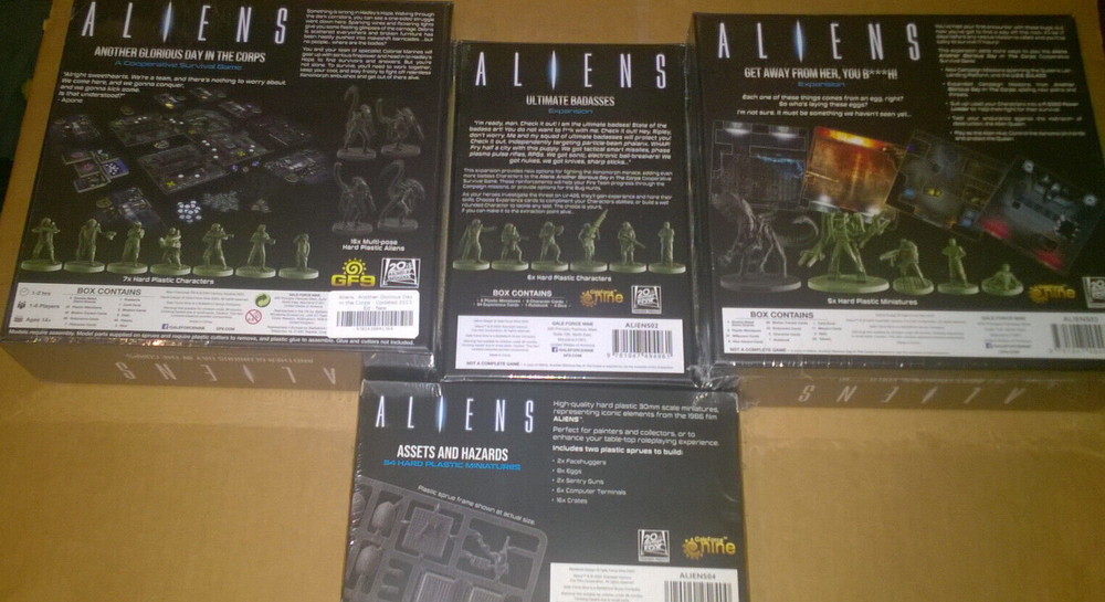 Gale Force 9 Aliens Another Glorious Day (New Edition) and 2 other base sets +