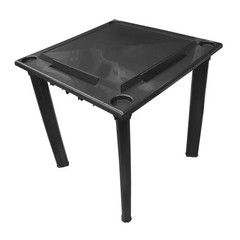Bene Casa – Black Indoor & Outdoor Domino and Game Table Includes Domino