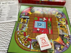 Fact Or Opinion Comprehension Board Game Kit Red Level Edition CGC Learning Well