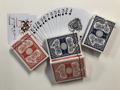 Pegs & Jokers Up to 8 Player Board Game w/ 4 Decks Poker Cards 12″ Select Pine