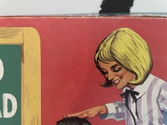 ~Vintage Rare 1967 Milton Bradley GO TO THE HEAD OF THE CLASS Game COMPLETE MB~