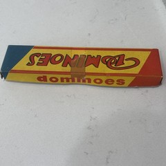 VTG Halsam Hal-Sam Dominoes Multi Color Dots 27 Pieces Original Box