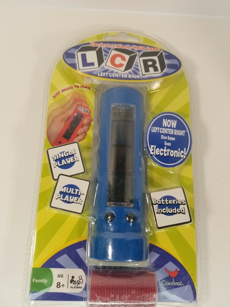 Electronic Hand-Held Game LCR Left Center Right 2009 Cardinal Blue Color NIP
