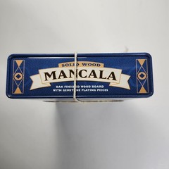 VTG Cardinal Solid Wood Folding Mancala Game With Metal Tin Sleeve Case Parts
