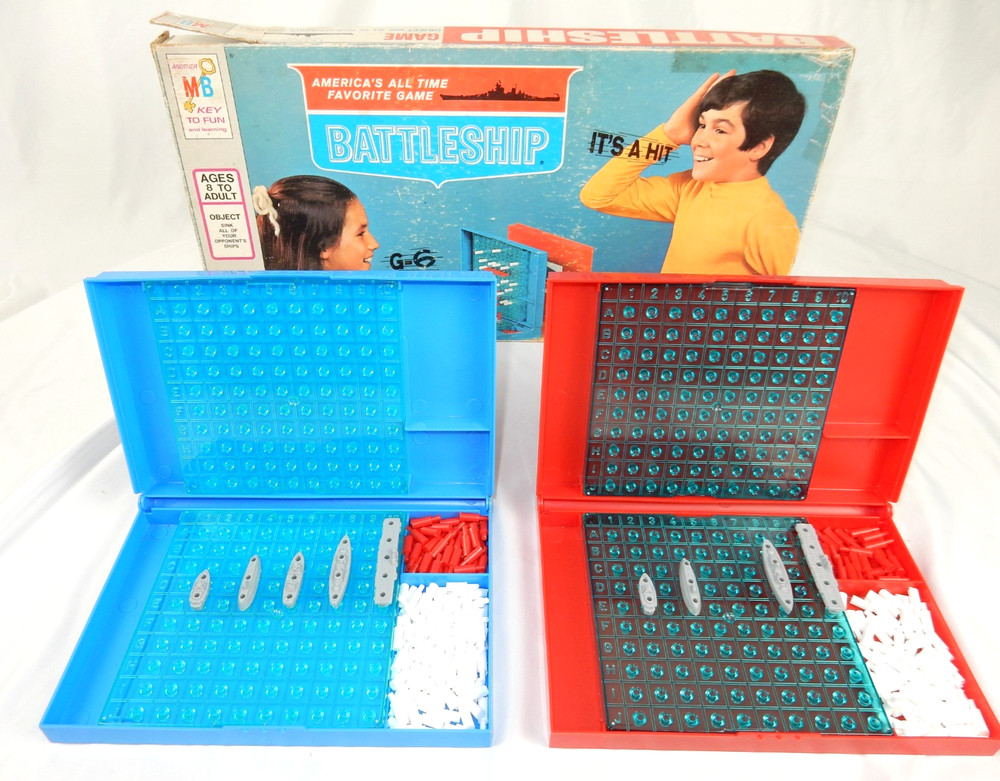 1967 Milton Bradley Battleship Board Game 4730 Vintage Incomplete 9/10 Ships