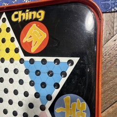 Vintage 1960’s Hop Ching Chinese Checkers Metal Board ONLY Pressman Toy Corp