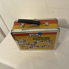 The Simpsons 28 Super-Sized Dominoes Game Lunchbox Style Tin New 2002