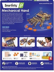 Smartivity DIY Robotic Mechanical Hand STEM Toy for Kids 8-14 Years