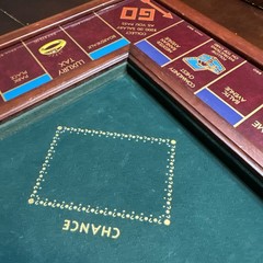 Monopoly Collector’s Edition Franklin Mint Wood Game Board w/ Standard Pieces