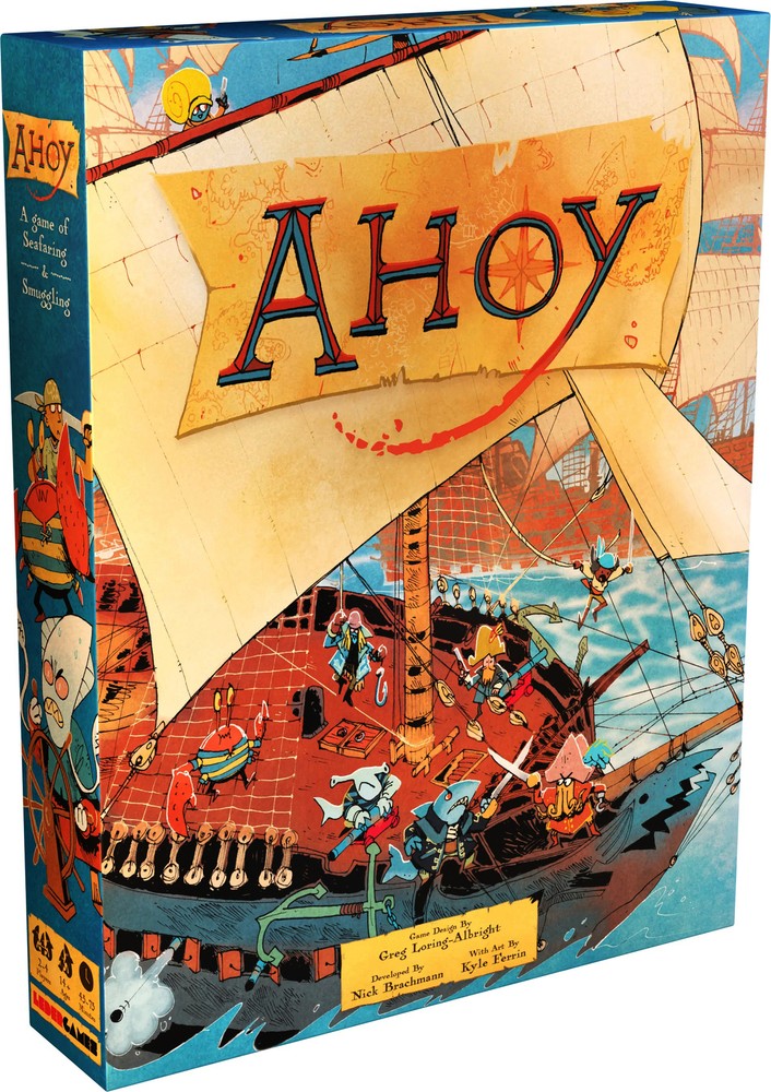 Ahoy Board Game | A game of seafaring & smuggling for 2-4 players