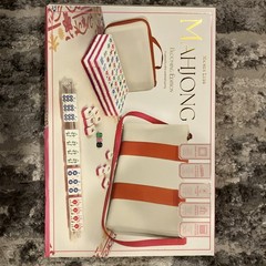 Maison Lude Mahjong Tiles 160 Piece Set with Carrying Case Blooming Pink