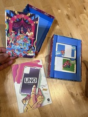2 PACK Mattel UNO Carlos V Nestle & Dia De Muertos Canvas Special Edition – NEW