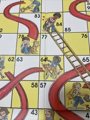 WS Game Company Chutes and Ladders Vintage Bookshelf Edition Board Game