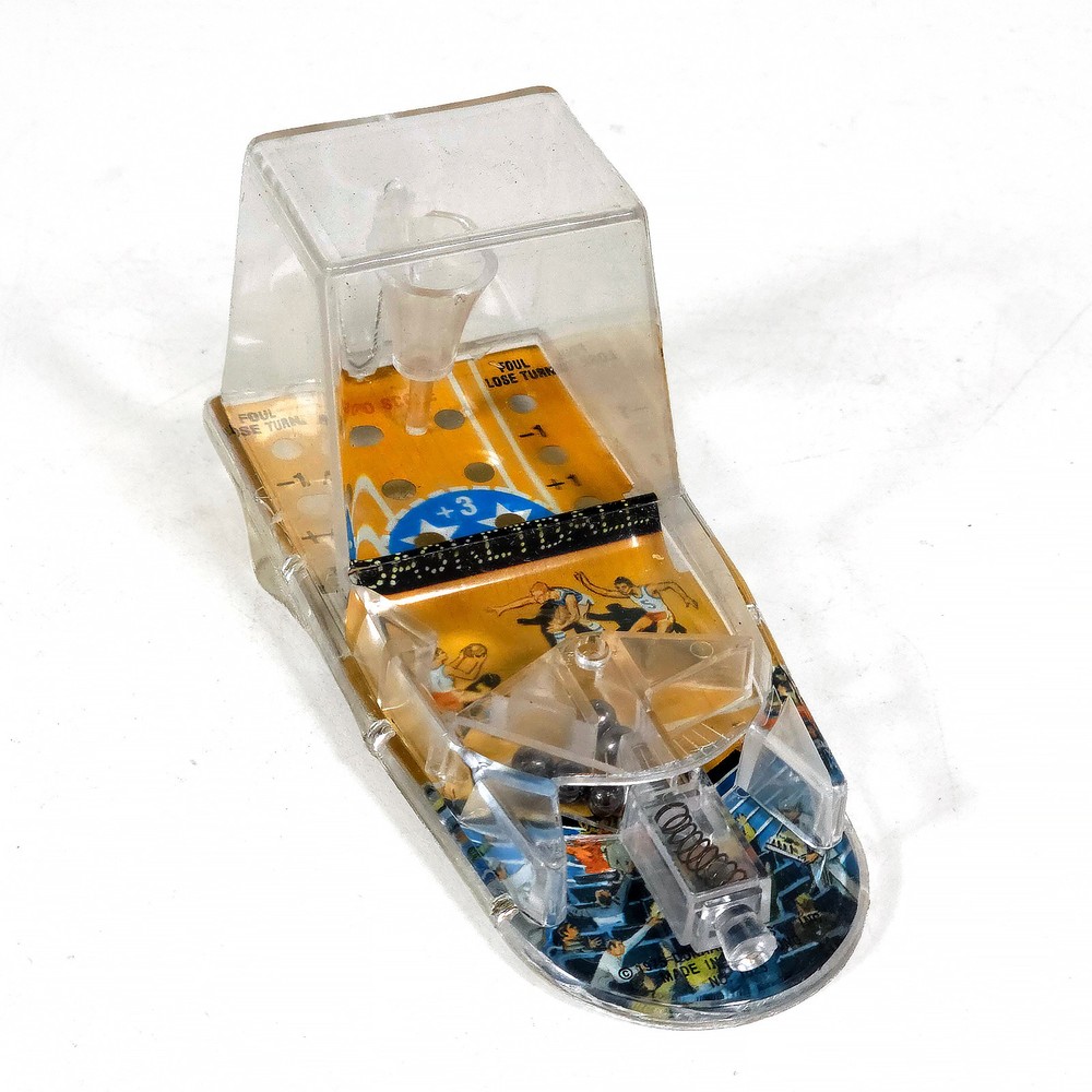 Plastic Basketball Pinball Game • Durham Industries • Hong Kong • Vintage 1975