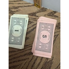 Vintage Unisex Parker Brothers Monopoly Replacement Money OS Multicolor
