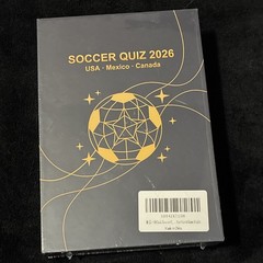 Soccer Quiz 2026 Sealed Quiz Card Game, Adult, 2+ Players, Complete Game