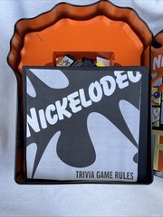 Nickelodeon Trivia Game 2002 Tin Set Rugrats SpongeBob Hey Arnold Etc.
