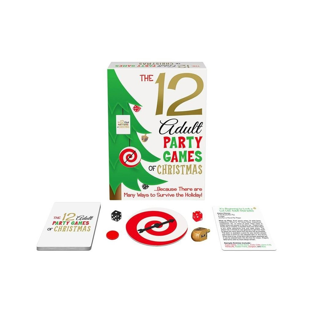 Kheper Games The 12 Adult Party Games Of Christmas Xmas Holiday Novelty Gift