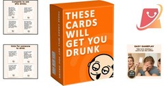 Adult Drinking Card Game for Parties – 100 Cards for 2-8 Players