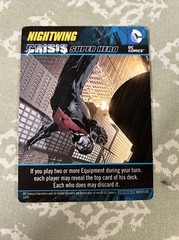 2015 DC Comics Crisis 2 Deck Game Nightwing Oversize Crisis Super Hero Card!