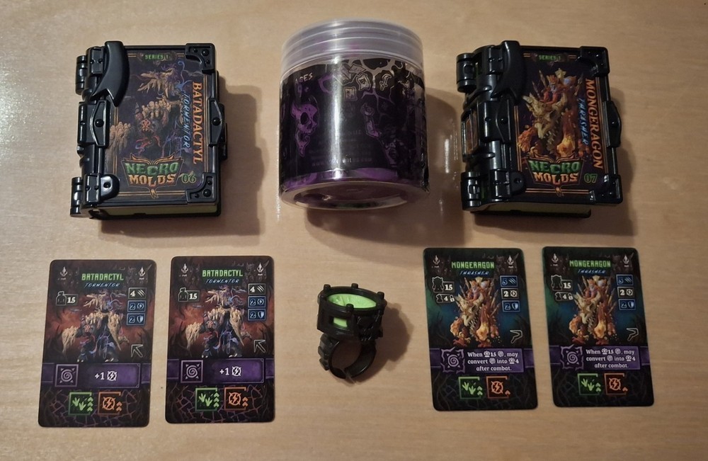 Necromolds MONSTER PACK 2: BATADACTYL and MONGERAGON Game Expansion (No Box)