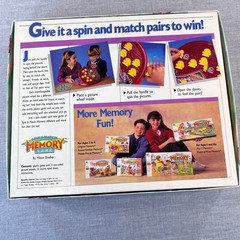 Vintage 1990 Milton Bradley Spin & Match Memory Game Red Plastic Unit 4110 90s