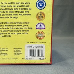 New Factory Sealed – Apple to Apples Niños 2007 Edición Español – Scarce Version