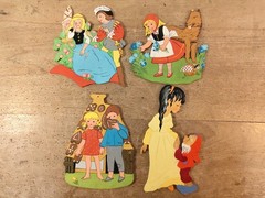 Toy Suitcase Doll Cuckoo Clock Castle Cradle Houses Village Animals Fairytale Wall Art
