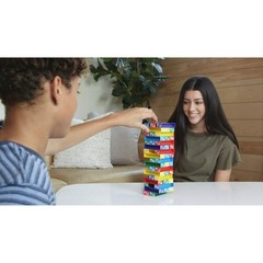 UNO Stacko Party Game Colored Stacking Blocks Balance Big