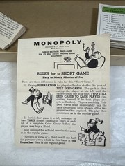 Vintage 1954 Monopoly Game Yellow Box Wooden Tokens Incomplete. See Description.
