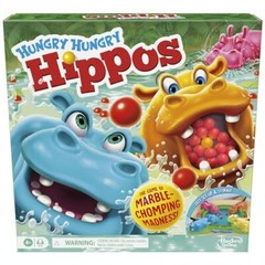 Hungry Hungry Hippos Classic Marble Chomping Game for Preschoolers Ages 4+