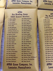 VTG 1978 APBA Pro Bowling Board Game w/8 Bowler Card Sets See Description