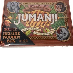 Jumanji Board Game Wooden Box Classic Retro Real Wood Case NEW SEALED