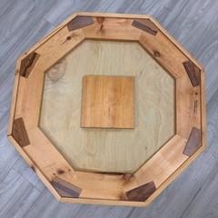 Vintage Stonecraft Crokinole Board Game Canadian Pine w Pieces