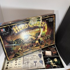 Hero Quest Board Game – 1989 Milton Bradley-Complete- Organized – Read