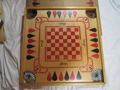 Vintage 1970 Carrom Game Board Model No. 108 Original Box Incomplete AS IS