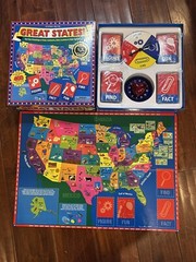 Great States Board Game Geography Trivia Homeschool New/Unsealed, Best Toy Award