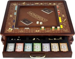 CLEARANCE – WS GAME Monopoly Luxury, Walnut Collector’s Set (US Edition)