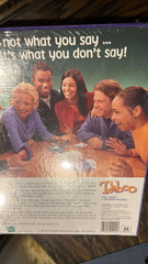Vintage 2000 Taboo Board Game Of Unspeakable Fun Milton Bradley New Sealed