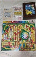 The Game Of Life Vintage Game Collection Wood Box Complete Used Nice With Wear.