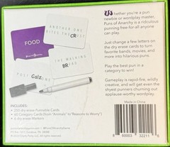 Puns of Anarchy Funny Adult ReWriting Party Card Word Game 100% Complete & Mint!