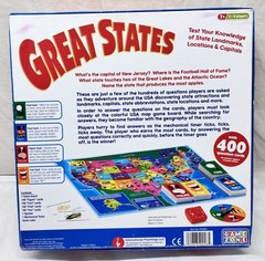 Great States Geography Board Game 400 Question Card Educational Trivia Game Zone