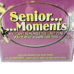 Senior Moments Game Family Party Humorous Memory Age 12 and Up New Sealed