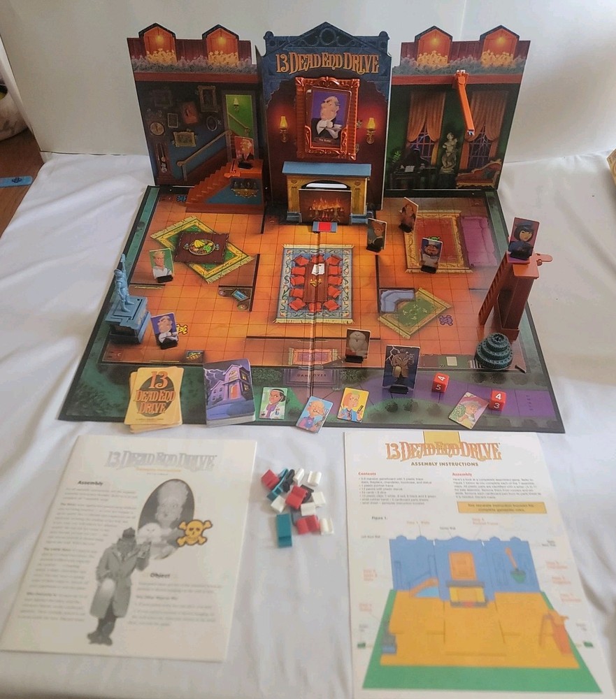 13 Dead End Drive Mystery Board Game Bluffing Strategy Fun for All Ages