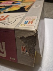 Vintage 1967 Milton Bradley Feeley Meeley Game #4770 Box Poor 23 Cards, 25 Objec